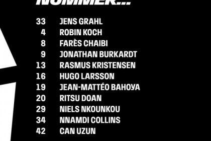 法兰克福德国杯首发公布，特拉普因正与另一俱乐部谈判缺席此役